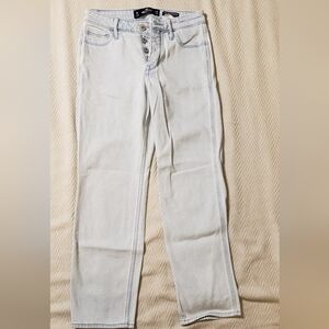 Hollister Women's Light Wash Straight Leg Jeans